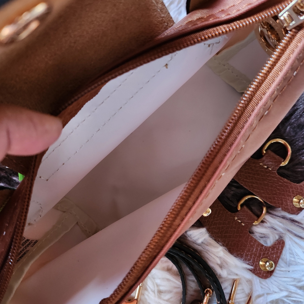 Longchamp Cognac Color Mini Bag with Removable Strap NWT - Picture 5 of 6
